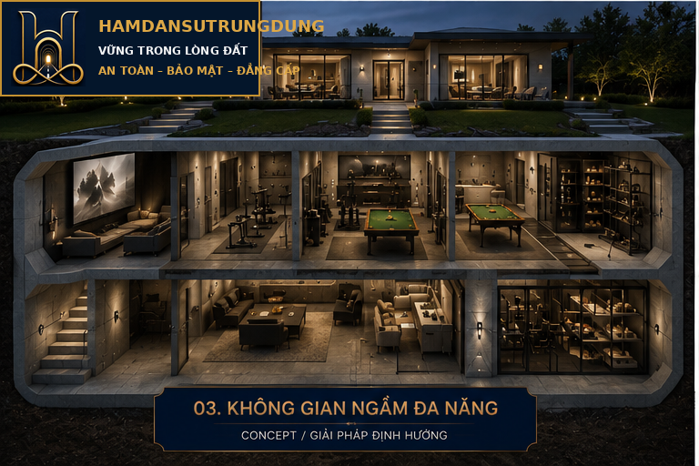 Không Gian Ngầm Đa Năng
